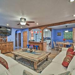 Cozy Blue Adobe with Steam Room 2 Mi from Taos!