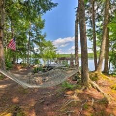 Waterfront Great Pond Cottage with Hot Tub and Deck!