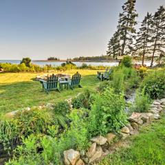 Waterfront Prospect Harbor Cottage Yard, Fire Pit