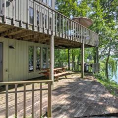 Waupaca Lakefront Home with Pool Table and Dock!