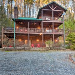 Riverside Ellijay Cabin with Hot Tub and Game Room