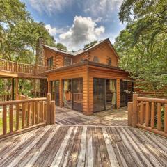 Quiet Inverness Log Cabin with Furnished Deck!