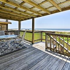 Galveston Beach House with Private Deck and Gulf Views