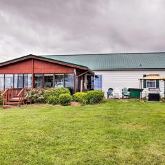 Lyndonville Home with Fire Pit, Screened Patio and A and C