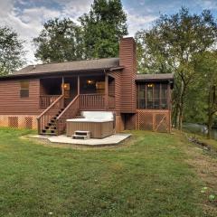 Creekfront Cabin Near Chattanooga with Hot Tub!