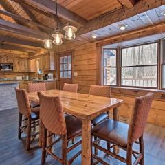 Pocono Log Cabin Fireplace, Fire Pits and Amenities