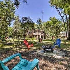 OBrien Home on about 1 Acre with Fire Pit - Near River!
