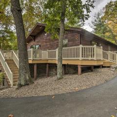 Deck with Private Hot Tub Lakefront Raystown Cabin!