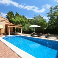 AME447 Chalet con piscina privada 9x5m y jardín vallado