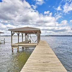 Large Waterfront Lake Palestine Home with Deck, Dock