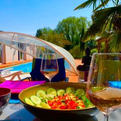 Lilly bulles en Champagne piscine et jardin privée