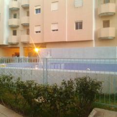 2 bedrooms apartement with city view shared pool and enclosed garden at Martil 2 km away from the beach