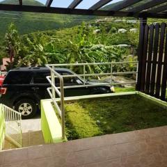 One bedroom apartement with furnished garden and wifi at La Savane 2 km away from the beach