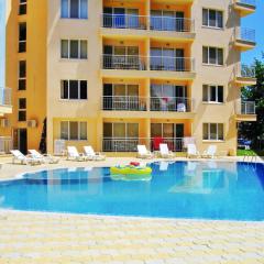 One bedroom appartement at Slantchev Briag 600 m away from the beach with city view shared pool and balcony