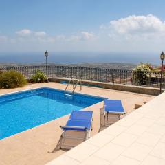 Peyia Villa with sea view, private pool, and garden