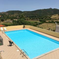 2 bedrooms appartement with shared pool and furnished balcony at Franculacciu 5 km away from the beach