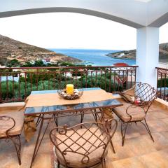 3 bedrooms house at Kalymnos 350 m away from the beach with sea view enclosed garden and wifi