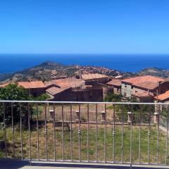 One bedroom appartement with sea view and enclosed garden at San Mauro Cilento 7 km away from the beach