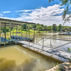 Updated Deck and Dock Lakefront Home in Hot Springs
