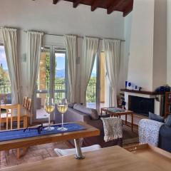 Gastouri Villa Pascalia with heated pool in October and views