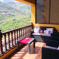 2 bedrooms house at Hermigua 600 m away from the beach with sea view furnished balcony and wifi