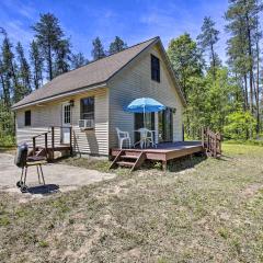 Secluded Irons Cabin with 5-Acre Yard, Deck, Grill!