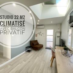 Studio Ora - 22m² - climatisé avec balcon privatif