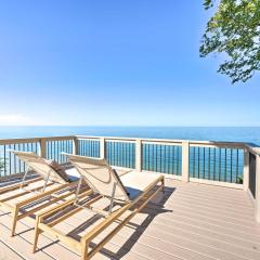 Modern Lake Michigan Home with 3 Lakefront Decks!