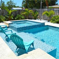 Private heated pool , resort style home , minutes from the beach