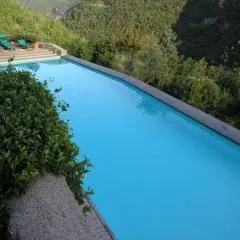 Castelletto with mountain view
