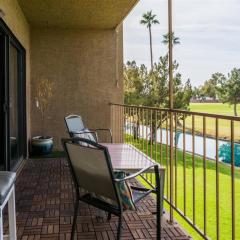 Gated Dobson Ranch townhouse, balcony, golf views