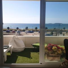 3 bedrooms appartement with sea view furnished terrace and wifi at Nigran