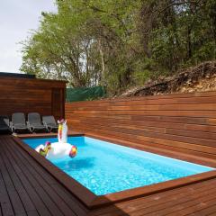 Villa de 3 chambres avec piscine privee sauna et jardin clos a Sainte Anne a 5 km de la plage