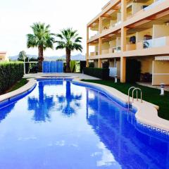 One bedroom appartement at Denia 500 m away from the beach with shared pool enclosed garden and wifi