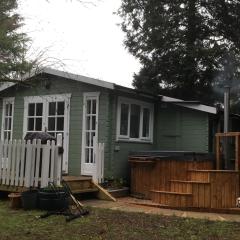 Woodland Cabin With private Wood-Fired Hot-Tub