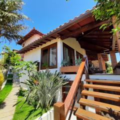 Casa e piscina privativa, vista para o mar em condomínio pé na areia