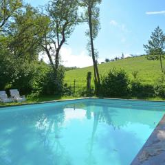 Sunny water mill with heated swimming pool