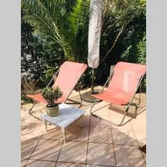 La petite Pinède Studio climatisé proche plage