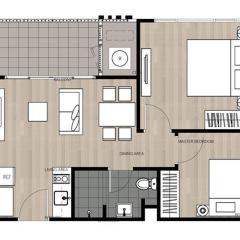 The BASE DELUXE KINGSIZE 2-bedroom or 1-bedroom