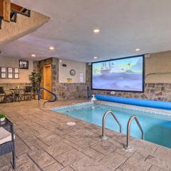 Luxe Smoky Mountain Cabin Indoor Pool and Fire Pit!