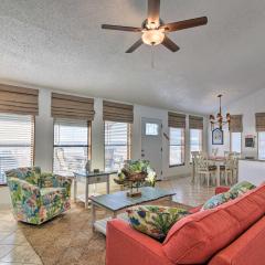 Galveston Beachfront House with Deck and Ocean Views!