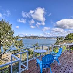 Waldport Beach House with Loft, Grill and Ocean Views!