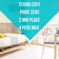 CEL'STUDIO-Parking privé-Clim réversible -Balcon-Lave-linge-Lit - POINT ZERO