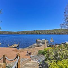Airy Lake Ariel Home with Private Dock and Kayaks!