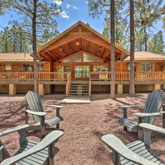 Expansive Pinetop Cabin with Fireplace and Grill!