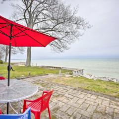 Seasonal Lakefront Tawas City Home with Grill!