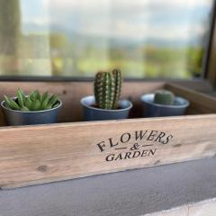 Flowers & garden apartment con vista lago