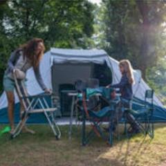 Les Hortensias grande tente familiale 2 chambres et séjour sur camping familial près des plages