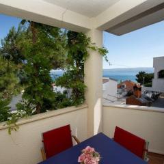 Studio apartment in Duce with sea view, balcony, air conditioning, WiFi 132-5