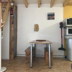 Studio privé avec cuisine sdb et terrasse privés